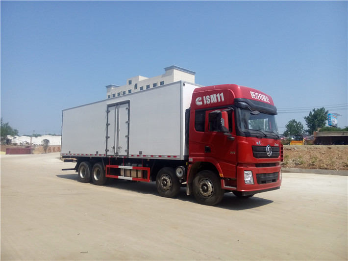 陜汽德龍前四后八9.6米冷藏車(chē)